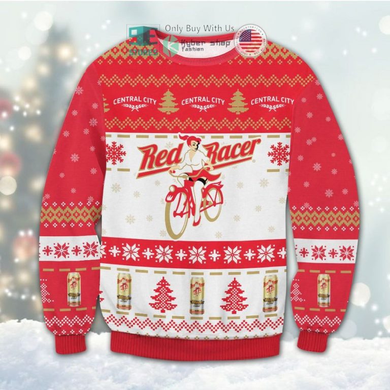 red racer beer christmas sweatshirt sweater 1 52698