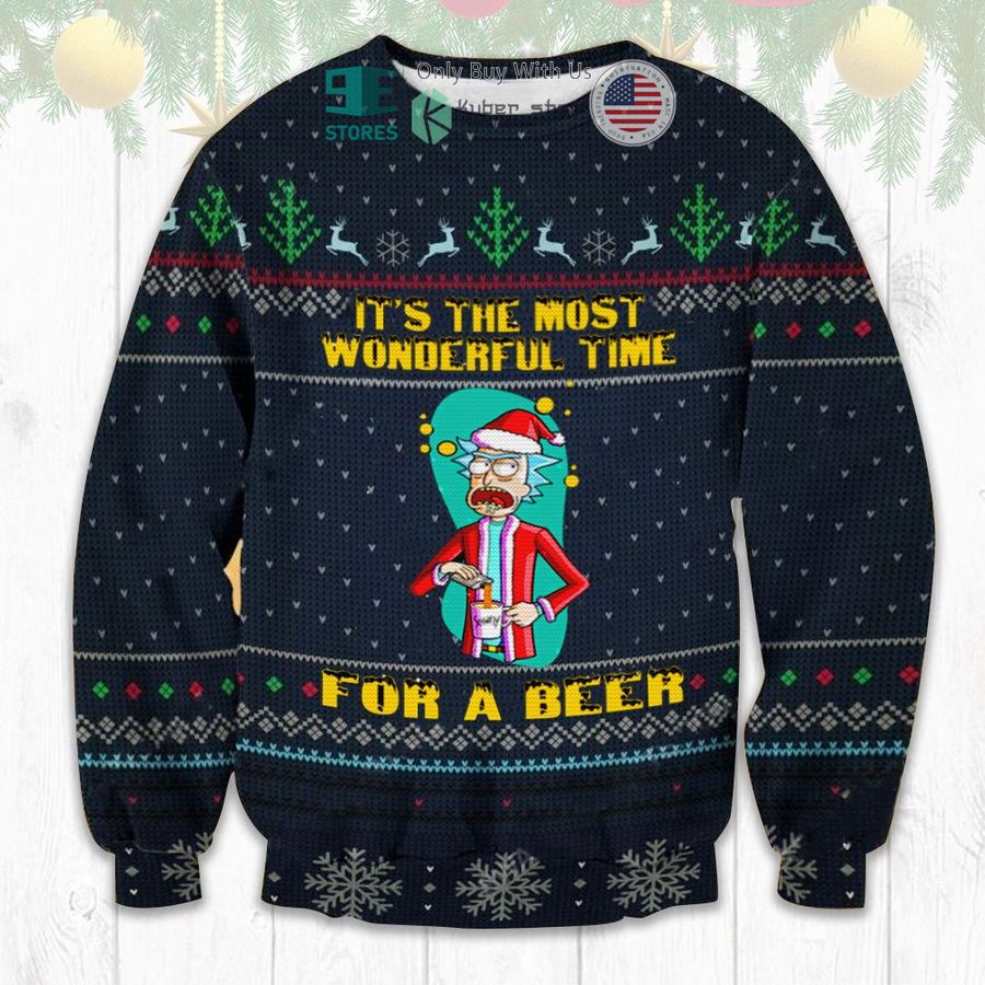 rick its the most wonderful time for a beer sweatshirt sweater 1 50788