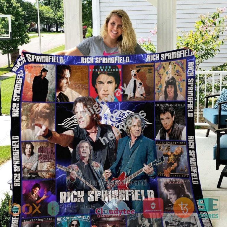 rick springfield album covers quilt 1 99992