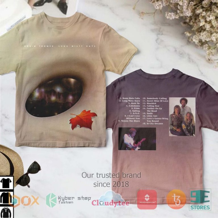 robin trower long misty days album 3d t shirt 1 11851