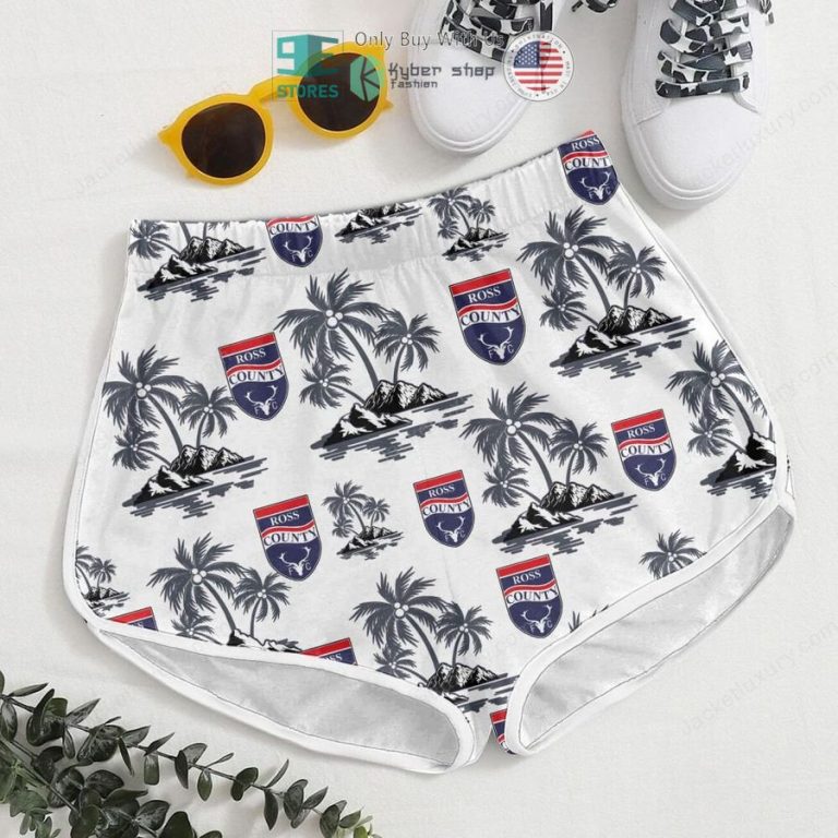 ross county football club white hawaii shirt shorts 3 96579