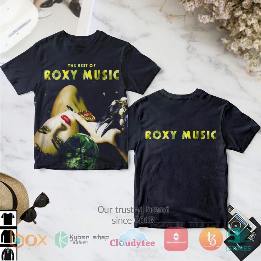 roxy music band the best of roxy music album 3d t shirt 1 24839