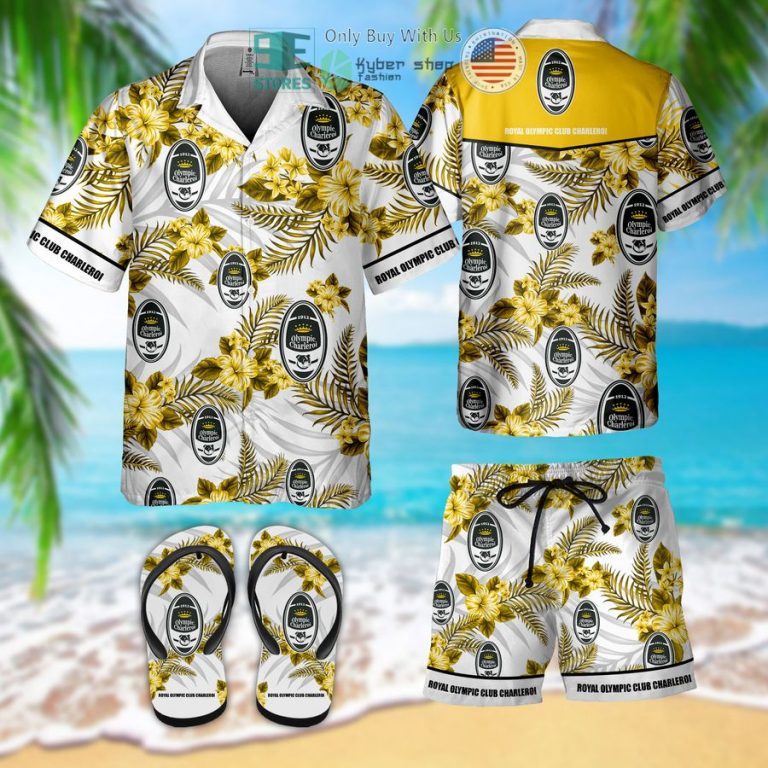 royal olympic club charleroi hawaii shirt shorts 1 27196