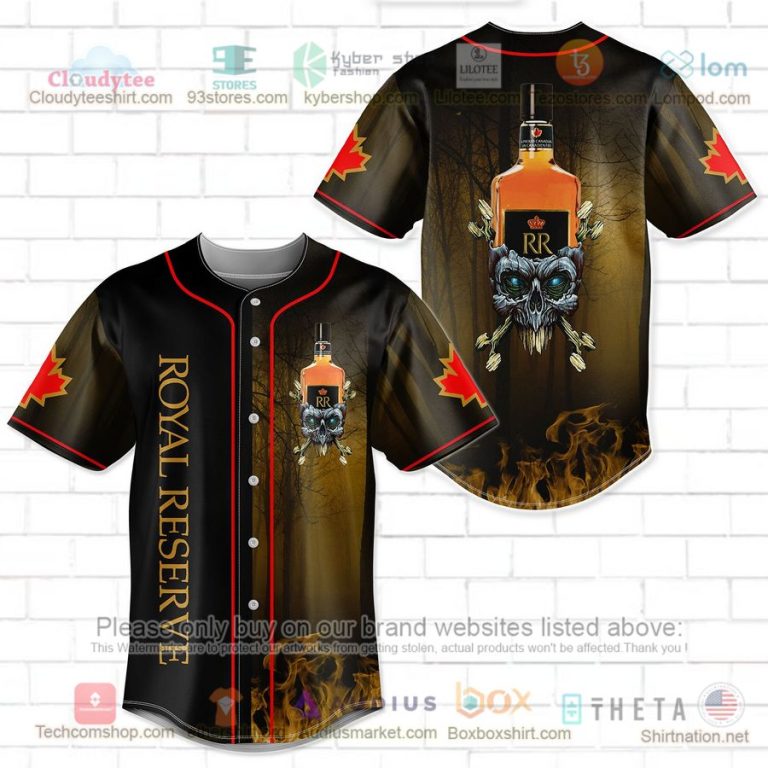 royal reserve skull head baseball jersey 1 53948