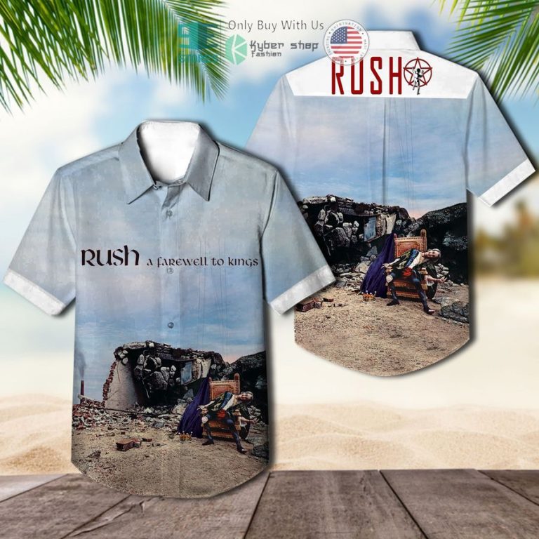 rush band a farewell to kings album cover hawaiian shirt 1 16624