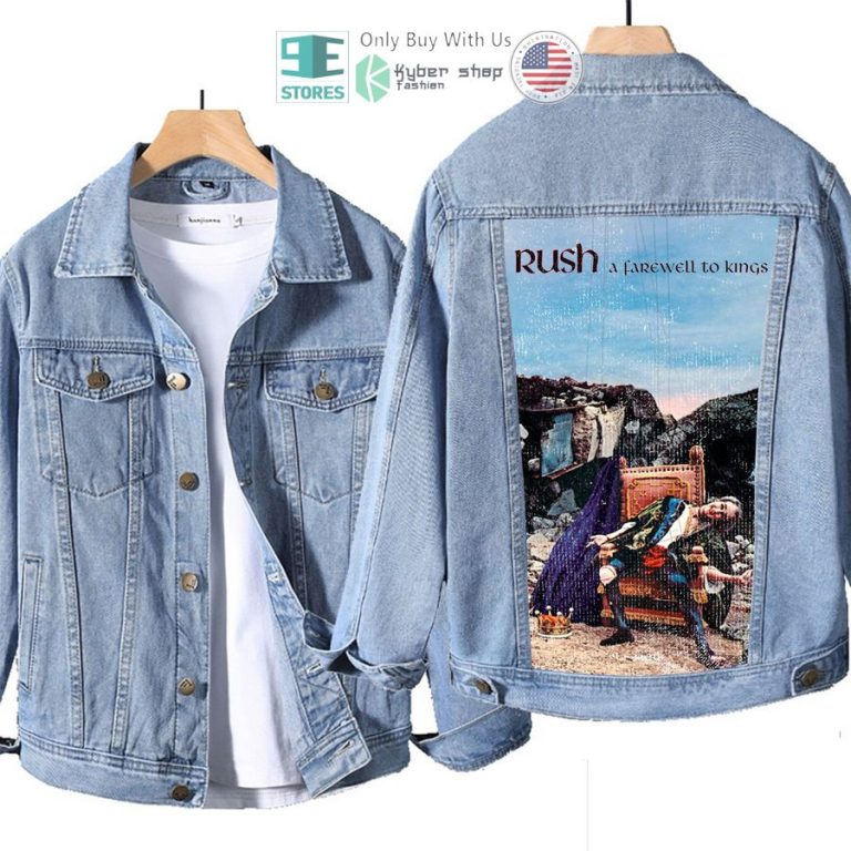 rush band a farewell to kings album denim jacket 1 24284