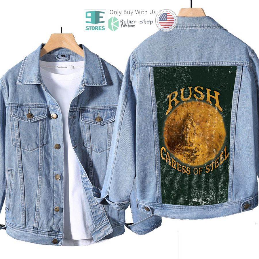 rush band caress of steel album denim jacket 1 91118
