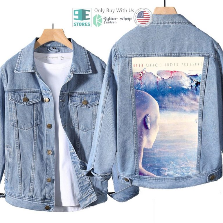 rush band grace under pressure album denim jacket 1 41711