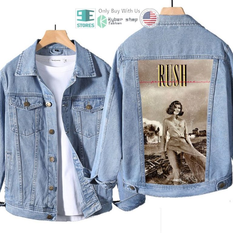 rush band permanent waves album denim jacket 1 53003