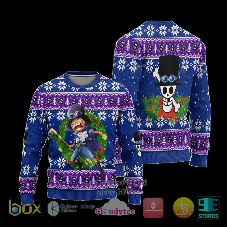 sabo one piece anime ugly christmas sweater 3 58365