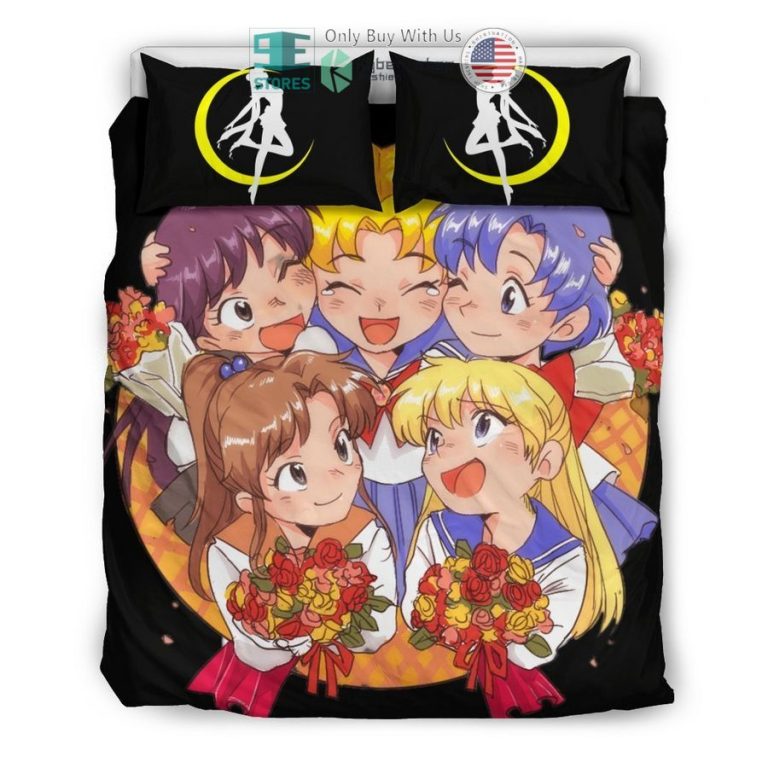 sailor moon and friends bedding set 3 64256