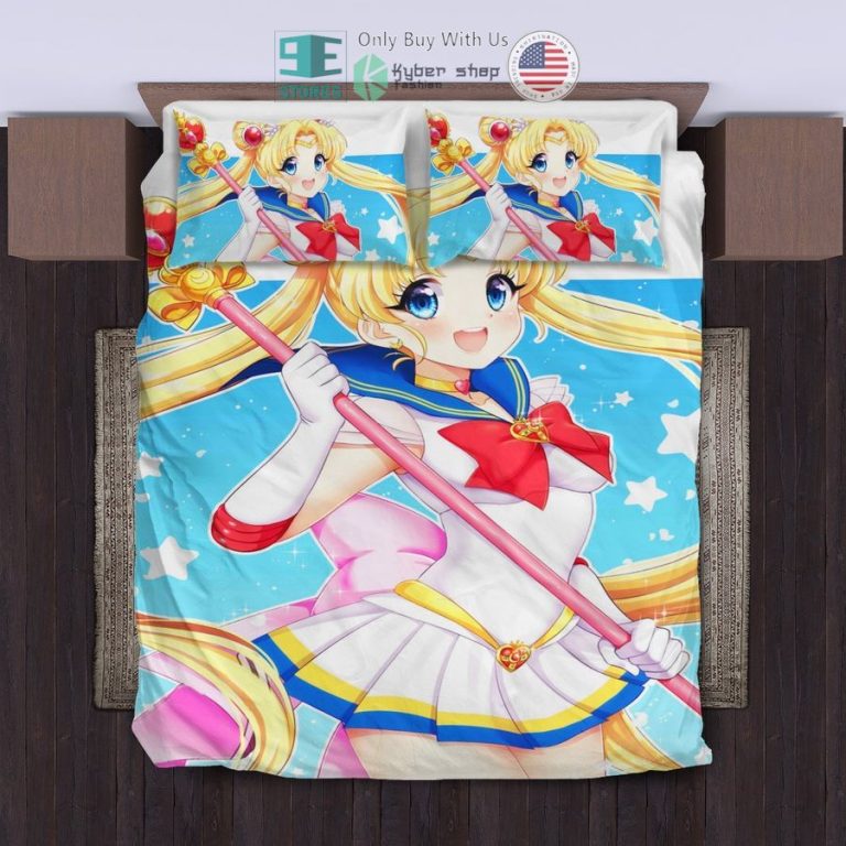 sailor moon blue bedding set 1 86648