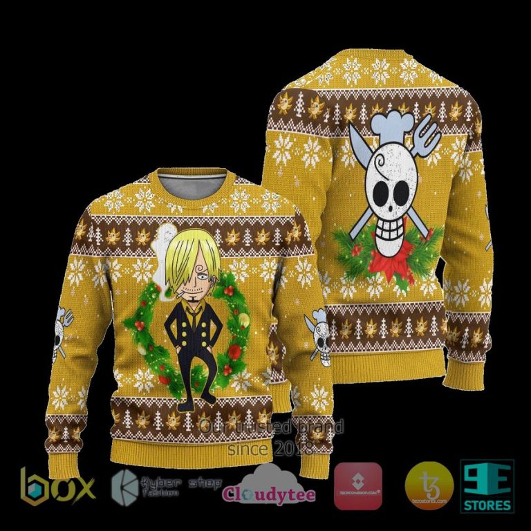 sanji one piece anime ugly christmas sweater 3 86737