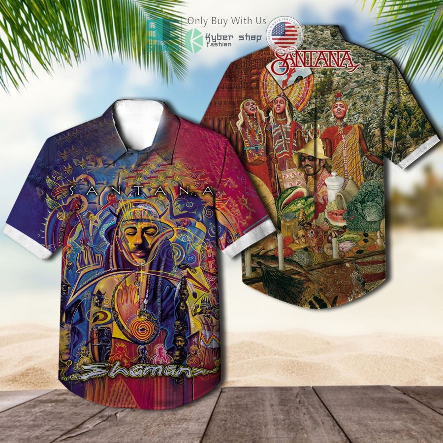 santana band shaman album hawaiian shirt 1 8901