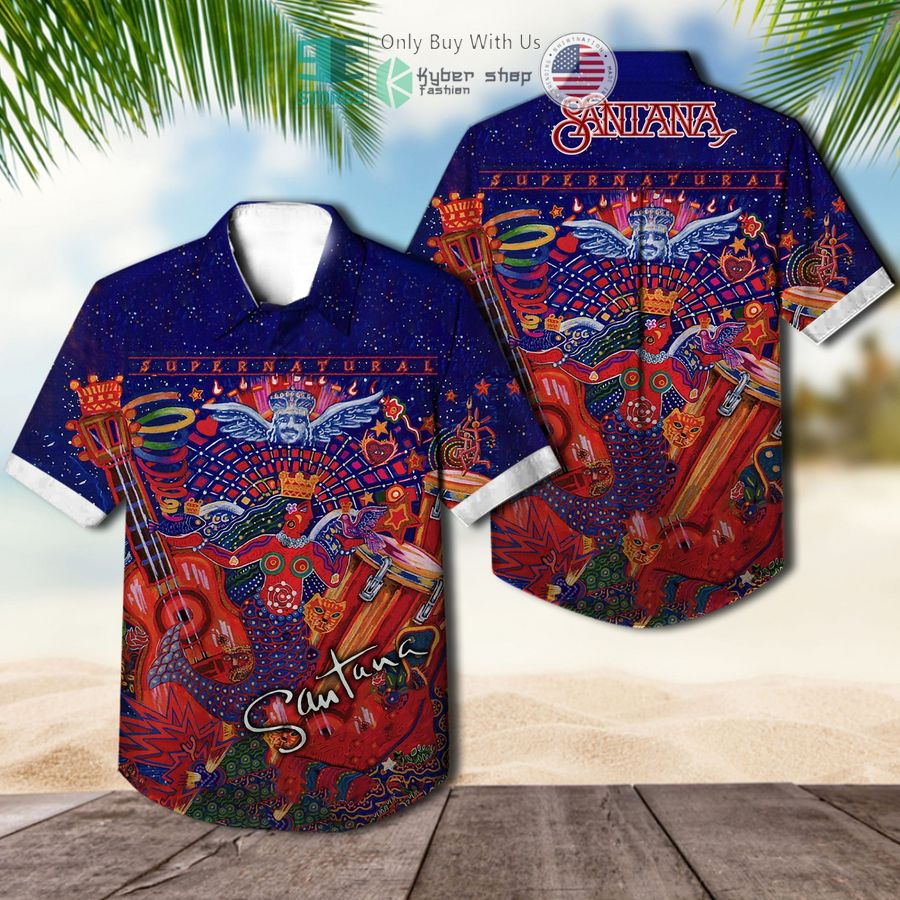 santana band supernatural album hawaiian shirt 1 26700