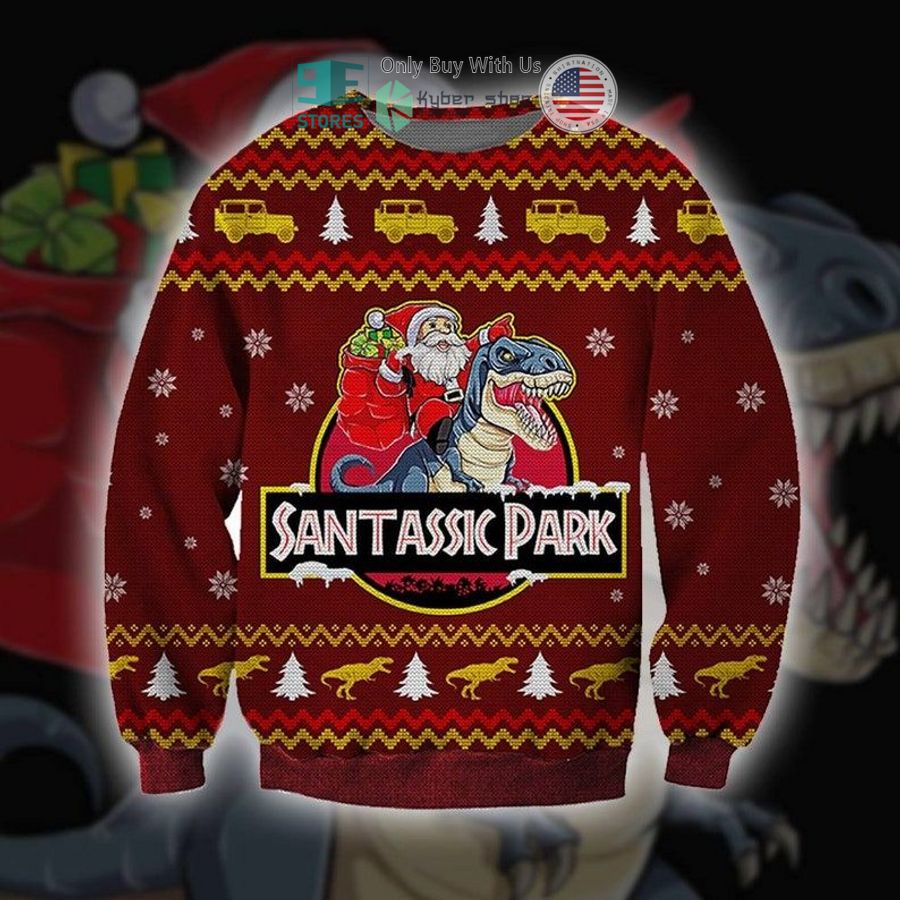 santastic park red sweatshirt sweater 1 29817
