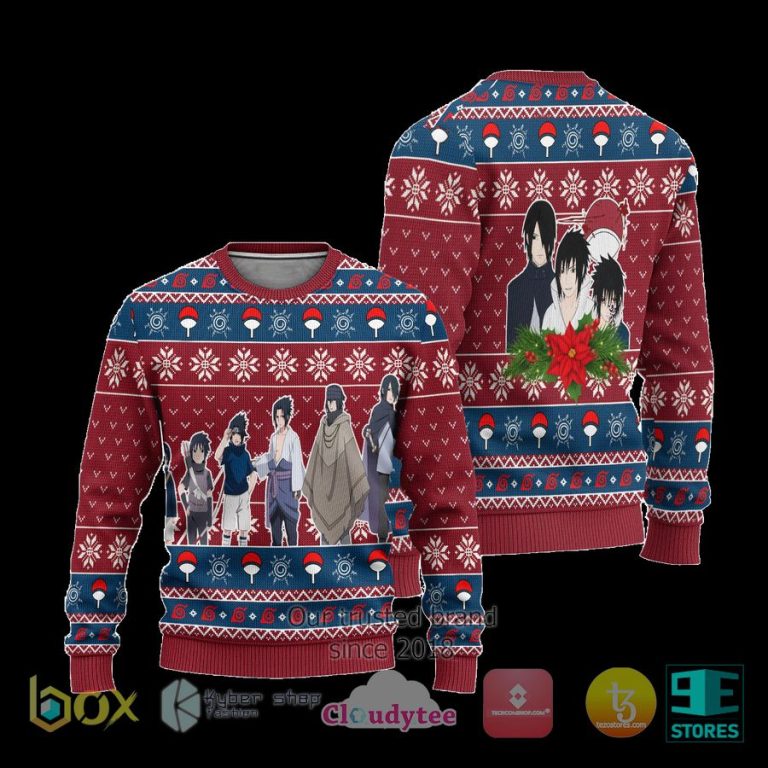 sasuke gaiden naruto anime xmas ugly christmas sweater 3 52836