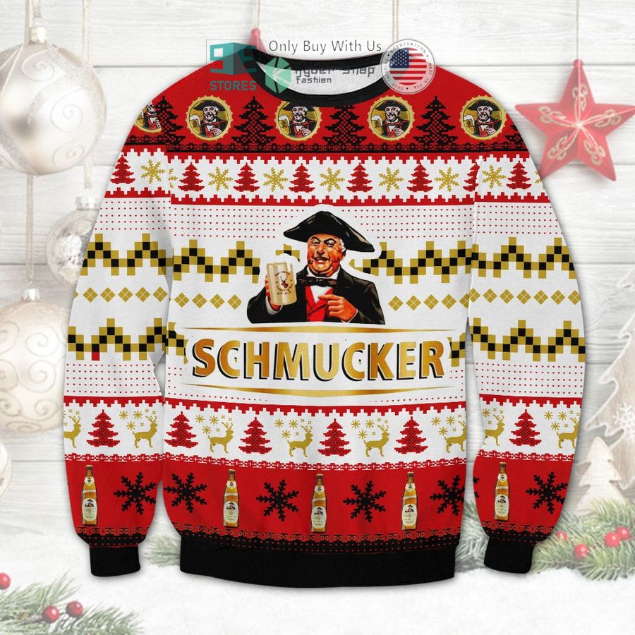 schmucker beer christmas sweatshirt sweater 1 3358