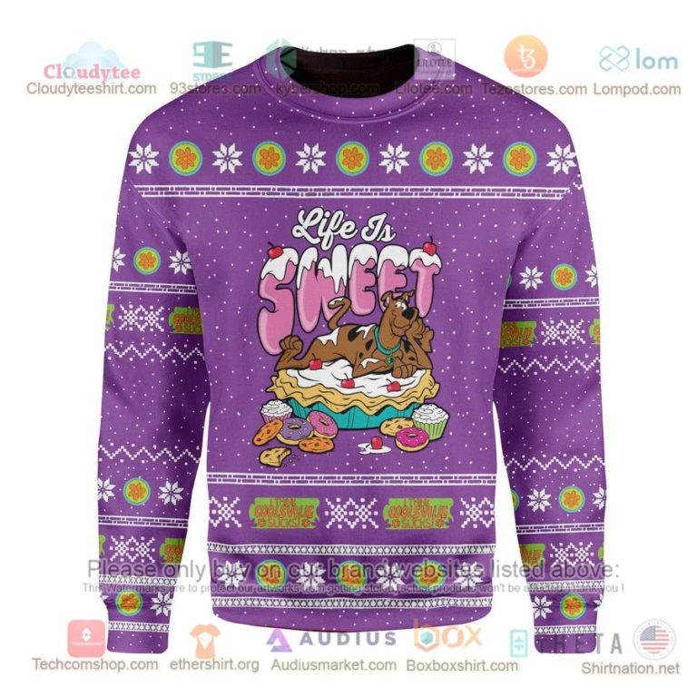 scooby doo life is sweet sweatshirt sweater 2 54575