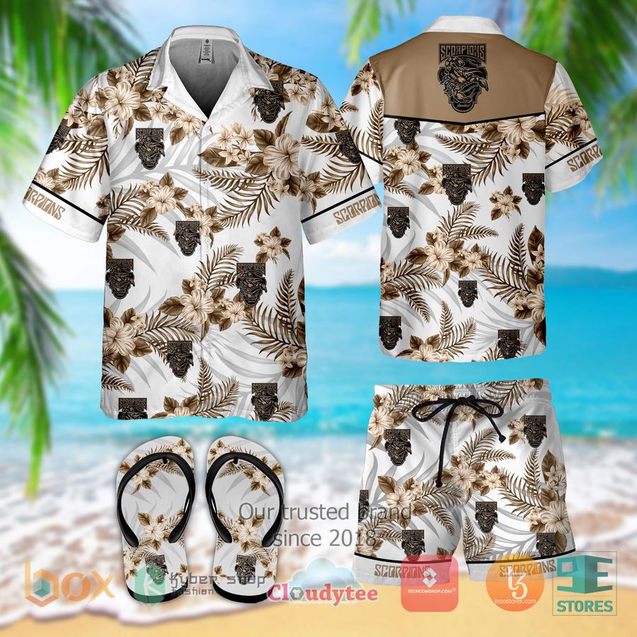 scorpions band hawaiian shirt shorts 1 55343