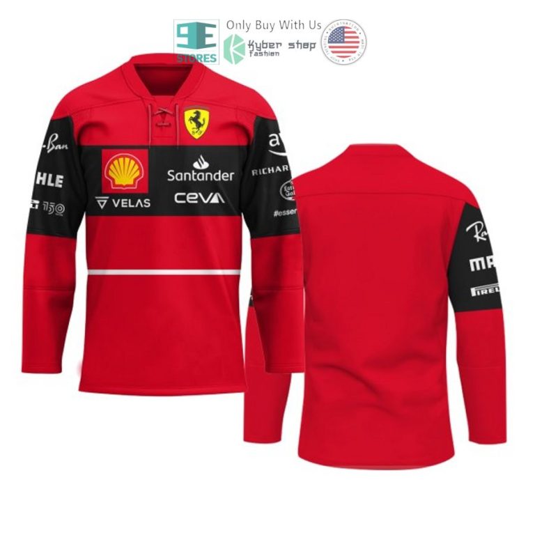 scuderia ferrari f1 santander velas ceva red hockey jersey 1 11922