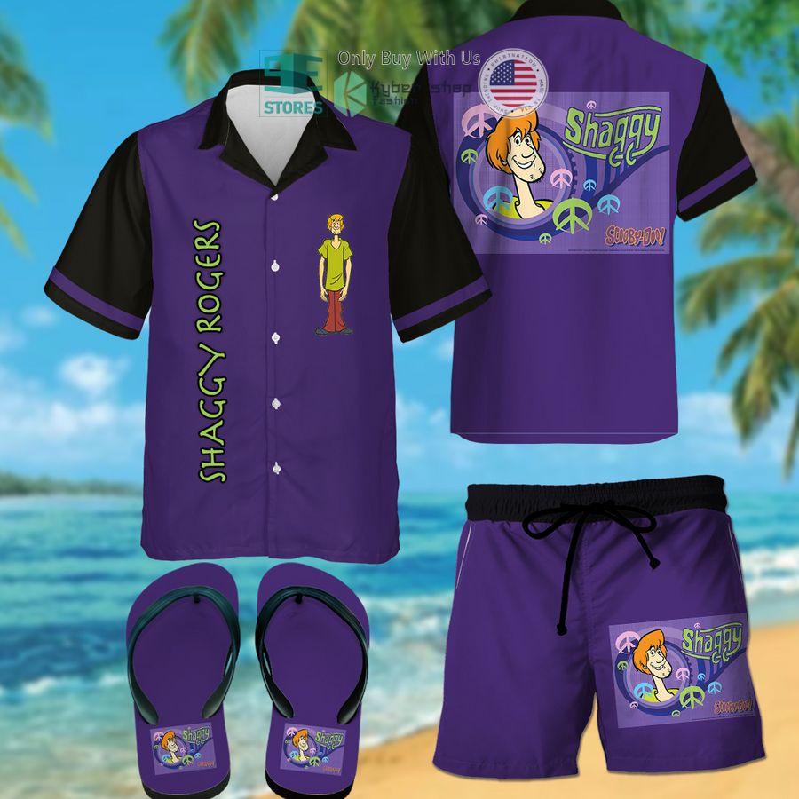 shaggy rogers hawaiian shirt shorts 1 74344