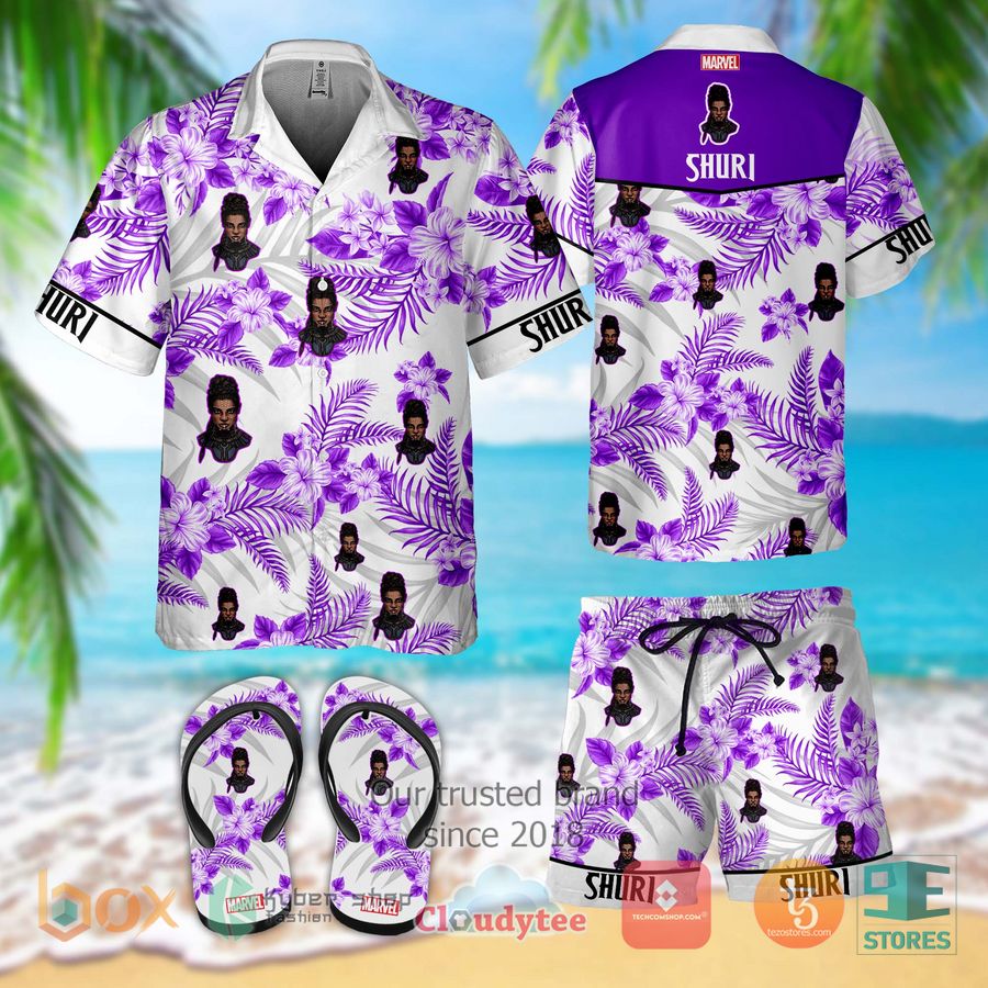 shuri marvel hawaiian shirt shorts 1 9115