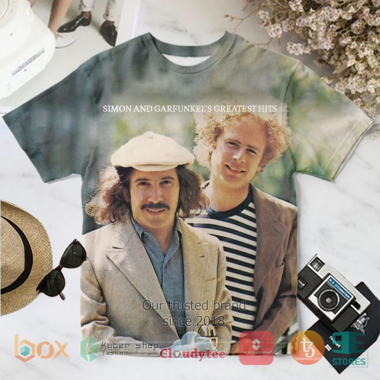 simon garfunkel greatest hits album 3d t shirt 1 98221