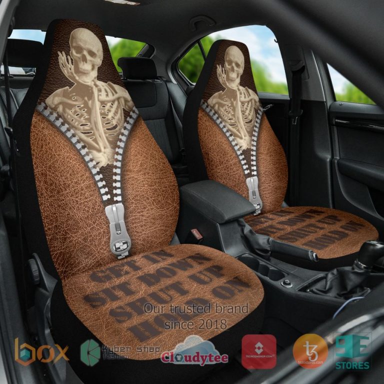 skelton get in shit down shut up hold on seat covers 2 29353