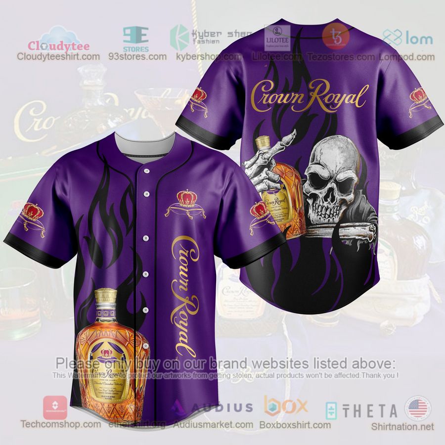 skull crown royal purple black baseball jersey 1 72120