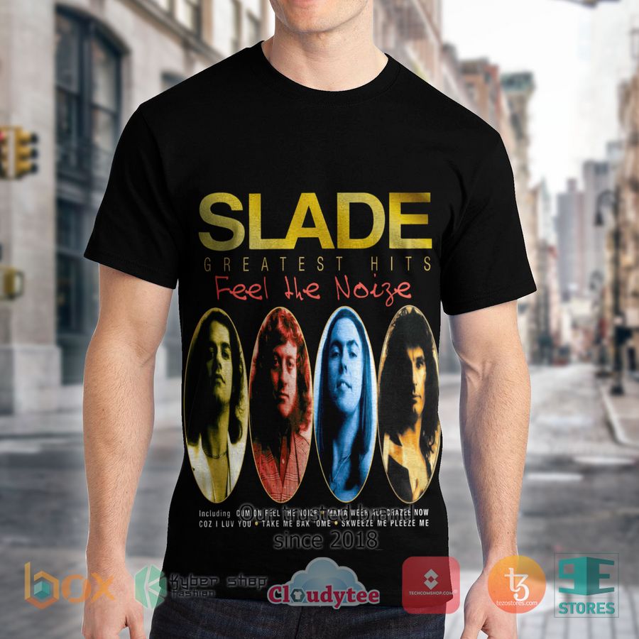 slade band greatest hits feel the noize album 3d t shirt 2 49494