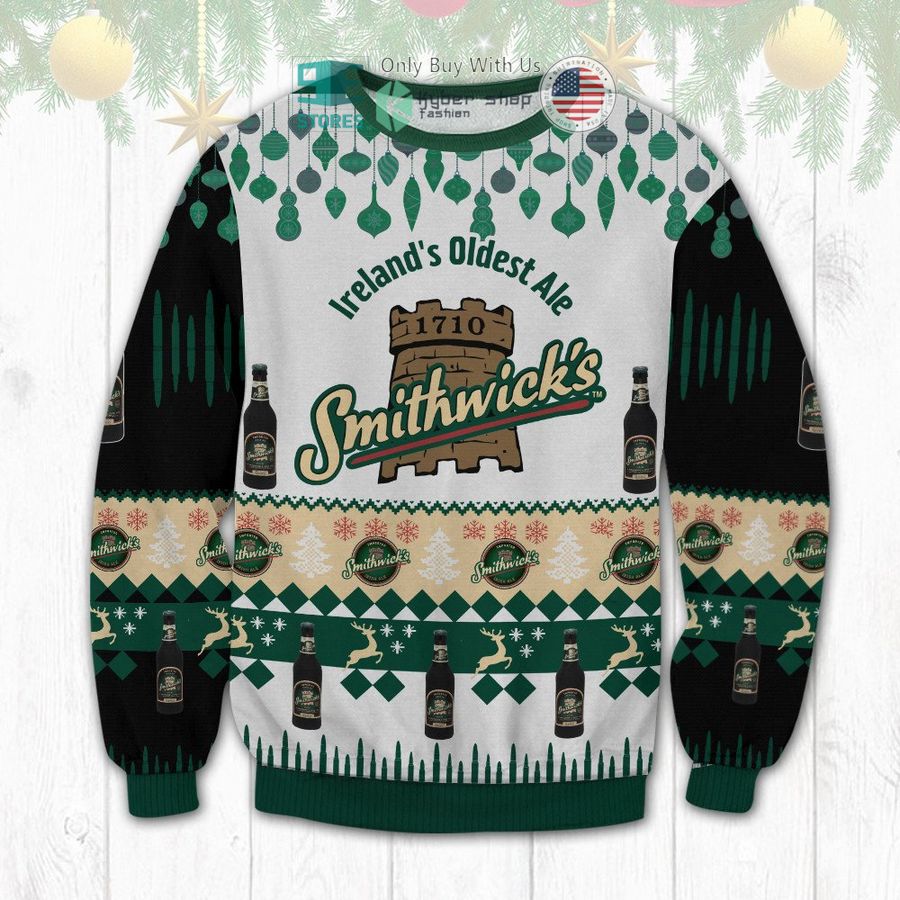smithwicks irelands oldest ale christmas sweatshirt sweater 1 97835