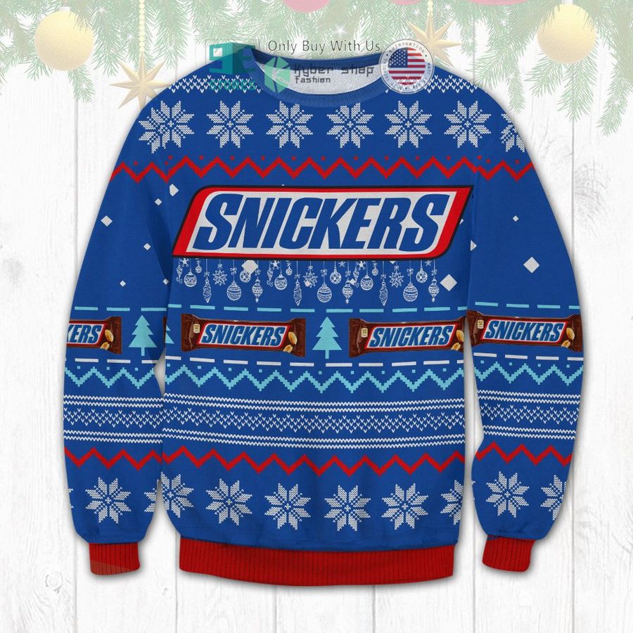 snickers christmas sweatshirt sweater 1 35495