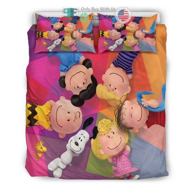 snoopy dog the peanuts characters bedding set 3 47182