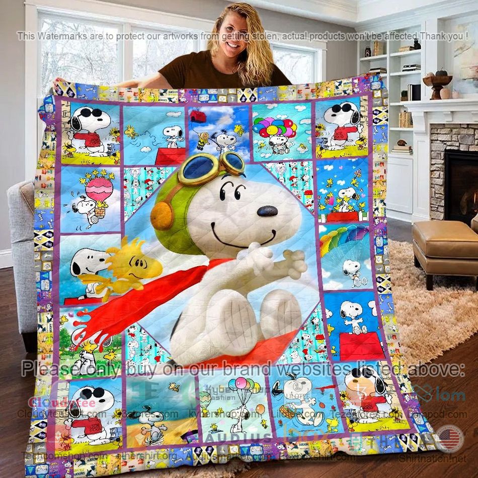 snoopy fly sky quilt 1 86275