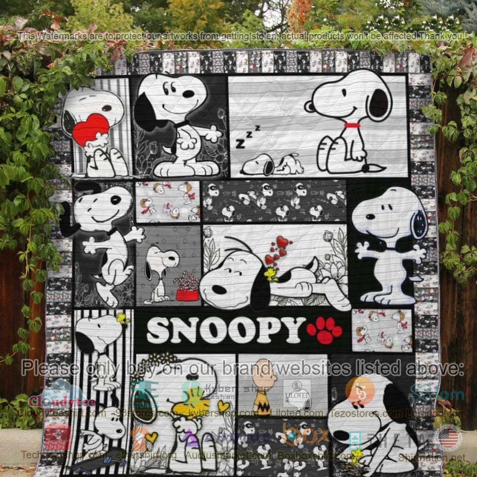 snoopy pattern quilt 2 94094