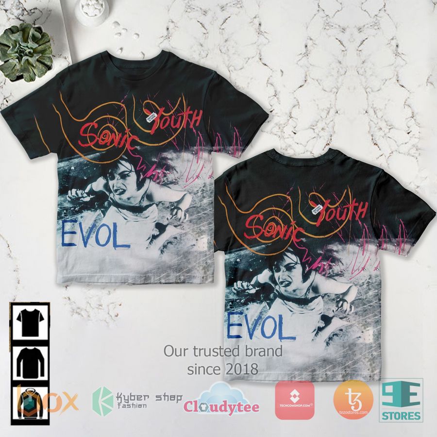 sonic youth band evol album 3d t shirt 1 21169