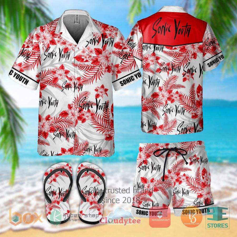 sonic youth band hawaiian shirt shorts 1 26489