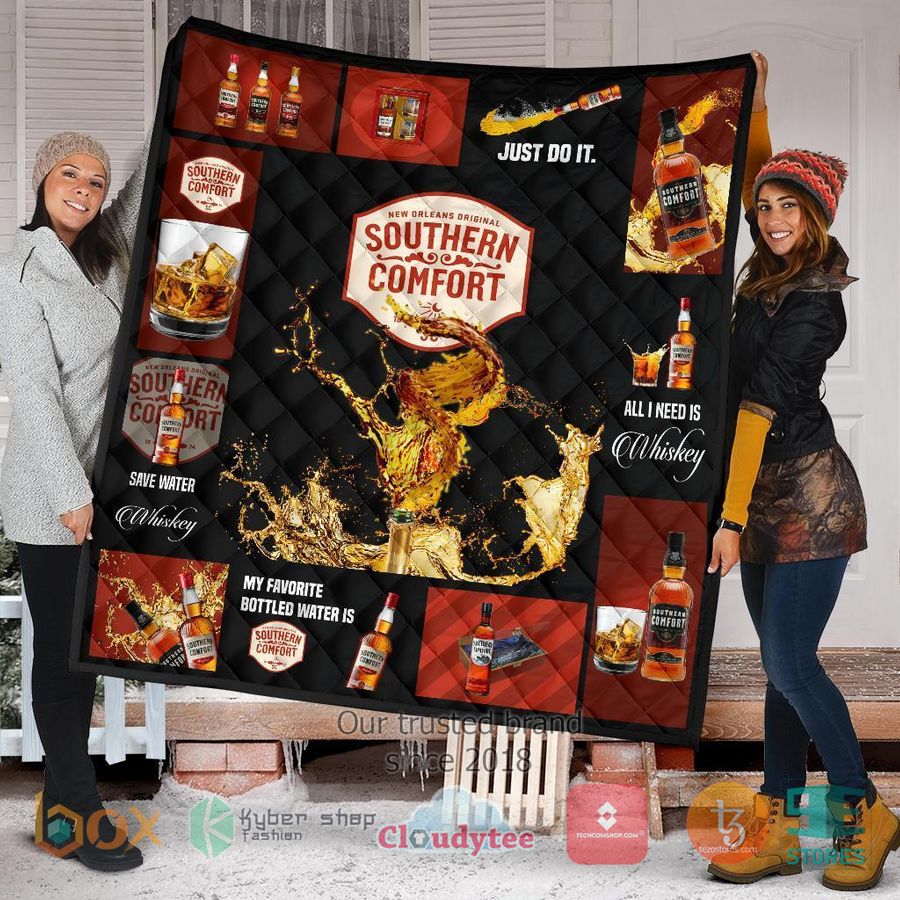southern comt all i need is whisky quilt blanket 1 16284