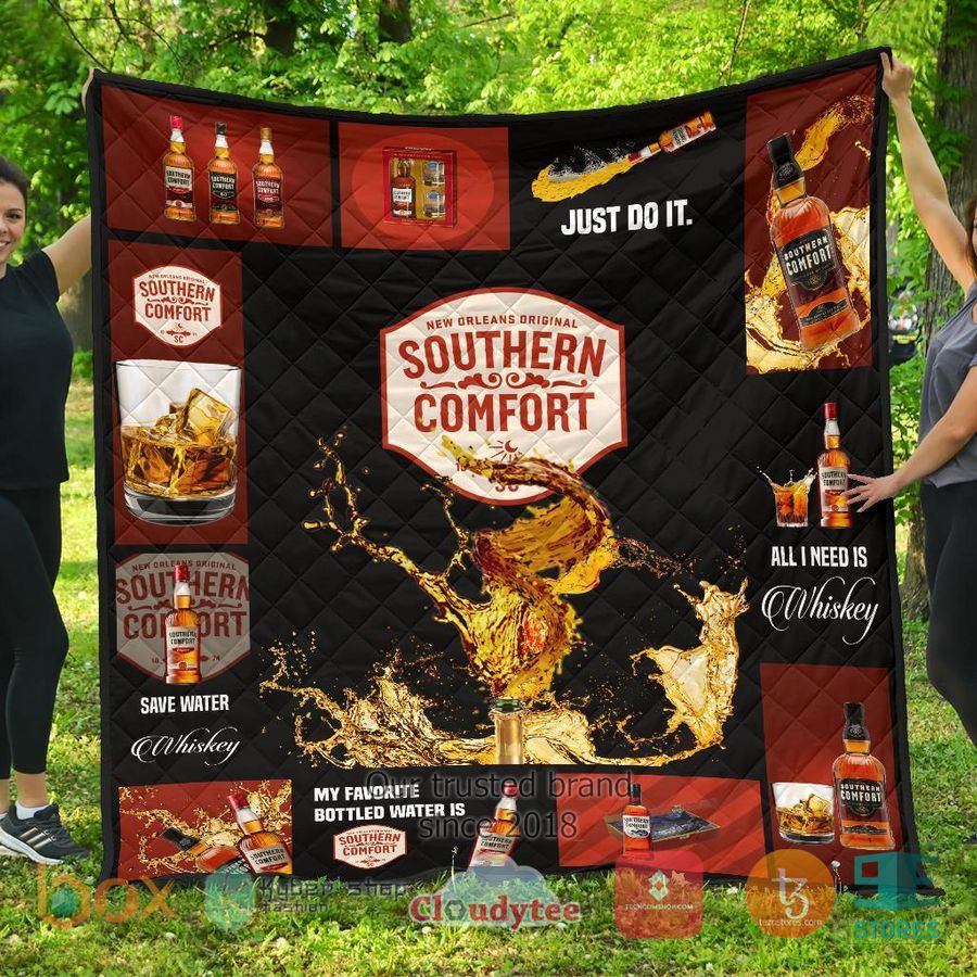 southern comt all i need is whisky quilt blanket 2 9818