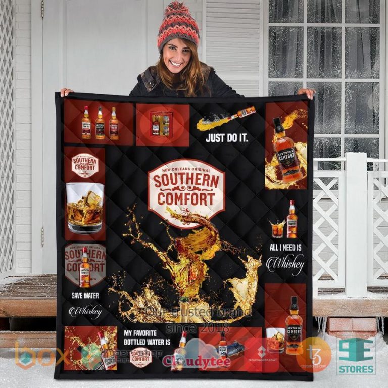 southern comt all i need is whisky quilt blanket 3 61323