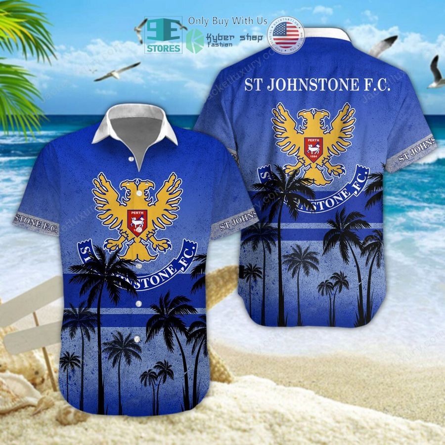 st johnstone football club blue hawaii shirt shorts 1 57869