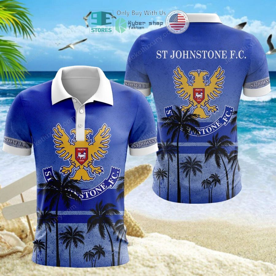 st johnstone football club blue hawaii shirt shorts 14 90396