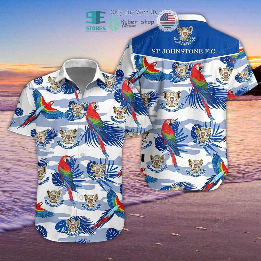 st johnstone football club parrot hawaii shirt shorts 1 41879
