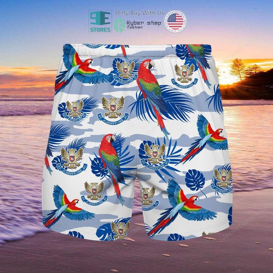 st johnstone football club parrot hawaii shirt shorts 2 95654