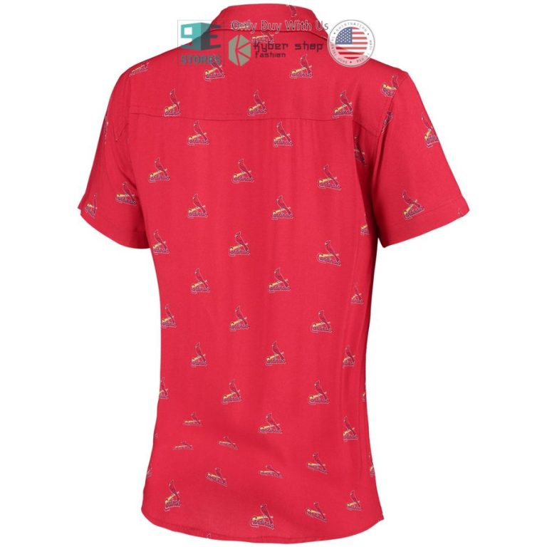 st louis cardinals all over logos red hawaiian shirt 3 37759