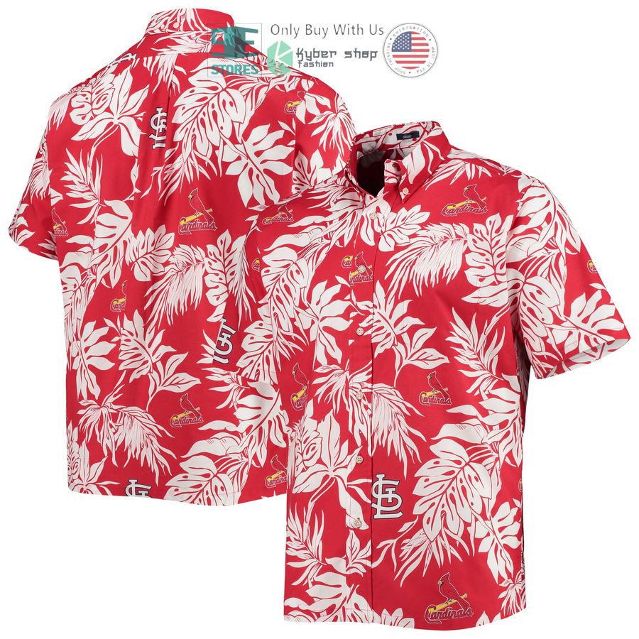 st louis cardinals reyn spooner aloha red hawaiian shirt 1 30447