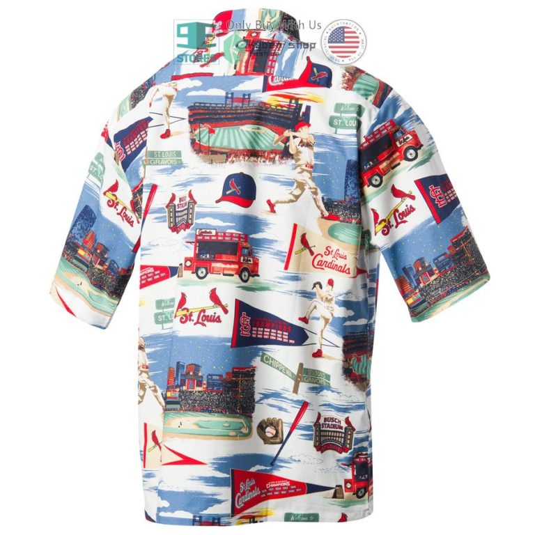 st louis cardinals reyn spooner scenic white hawaiian shirt 3 39310