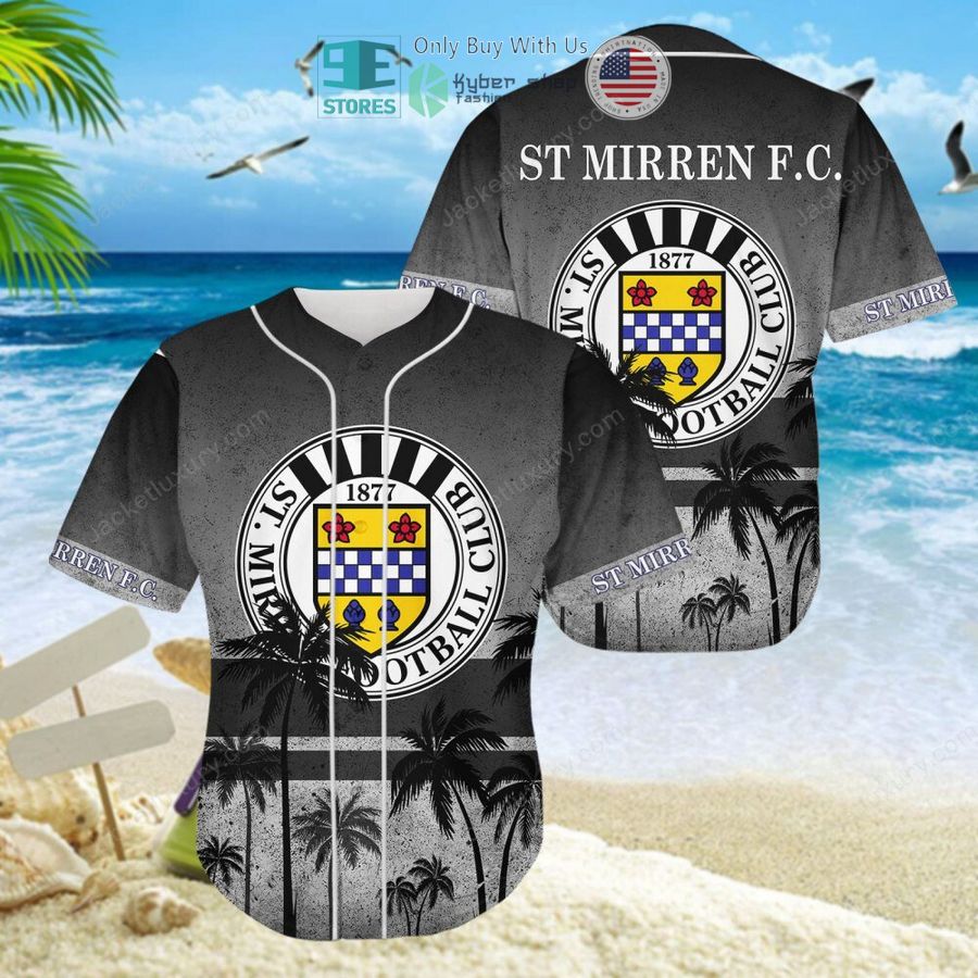 st mirren football club black hawaii shirt shorts 10 80956