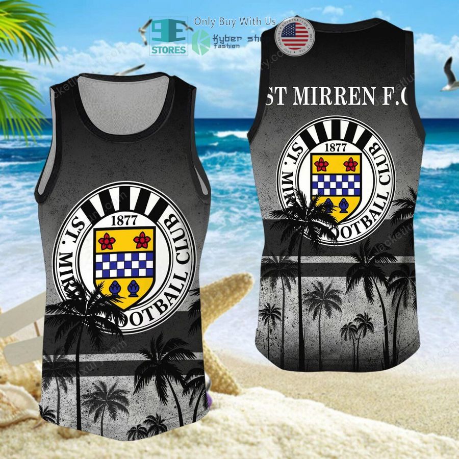 st mirren football club black hawaii shirt shorts 11 2719